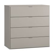 Casettiera Bentos 07 grigio | 4 cassetti capienti | LED con sensore | Soft close | 92 x 90 x 47 cm