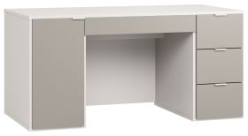 Scrivania Bellaco 27 | Bianco e Grigio | 70 x 140 x 67 cm | Design moderno e funzionale