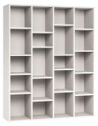 Scaffale Bellaco 50 bianco | 187 x 149 x 38 cm | Design moderno e funzionale | 20 scomparti regolabili