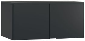 Modulo aggiuntivo per armadio 2 ante Chiflero nero | 45 x 93 x 57 cm | Design moderno soft touch