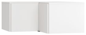 Modulo angolare per armadio Chiflero bianco | 45 x 102 x 104 cm | Laccato soft touch | 1 anta soft close