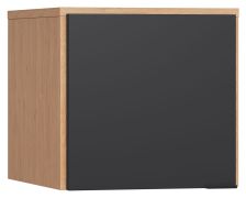 Modulo armadio 1 anta Leoncho 12 | Rovere e nero | Soft touch | 45x47x57 cm | Design moderno