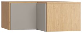 Modulo angolare per armadio "Nanez" 14 | Rovere e grigio | 45 x 102 x 104 cm | Design moderno e compatto