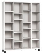 Scaffale Pantanoso 25 bianco | 195 x 149 x 38 cm | Design moderno e robusto | 20 scomparti regolabili
