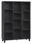 Scaffale "Vacas" 51 nero | 158 x 112 x 38 cm | 12 scomparti regolabili | Design moderno