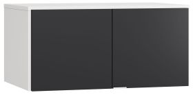 Modulo armadio "Vacas" 13 nero/bianco | Design moderno | 45x93x57 cm | Soft close | LED sensore