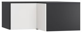 Modulo angolare "Vacas" 40 per armadio | Nero/Bianco | 45 x 102 x 104 cm | Design moderno e laccatura morbida