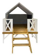 Casetta per bambini Adventure Forest con pavimento, colore: grigio / bianco - dimensioni: 184 x 202 cm