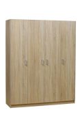 Armadio battente Plata 10 | Rovere Sonoma | 201 x 160 x 53 cm | Design moderno e spazioso