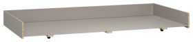 Cassettone estraibile per letto singolo | Grigio elegante | 21 x 197 x 86 cm | Facile da abbinare