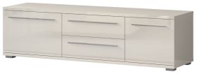 Mobile porta TV Garim 31 | Beige lucido | 46 x 165 x 45 cm | Design moderno e funzionale