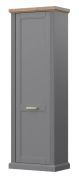 Armadio Lotofaga 05 grigio/noce | 193 x 65 x 38 cm | Design moderno e funzionale
