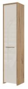 Armadio "Gataivai" 19 beige lucido/noce | 192x41x36 cm | Design moderno, 6 scomparti, anta soft close