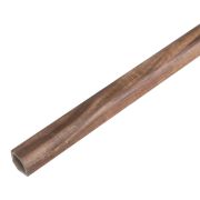 Profilo angolare tondo 2400 x 28 x 15 mm - Modello: CHOPIN Effetto noce
