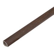 Profilo angolare tondo 2400 x 28 x 15 mm - Modello: SCHUBERT Effetto rovere