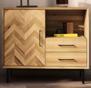 Cassettiera Kumeu 33 | Rovere massello selvatico oliato | 80 x 97 x 45 cm | Design elegante