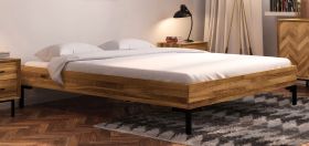 Letto singolo Kumeu 03 | Rovere massello selvatico oliato | 90 x 200 cm | Design elegante
