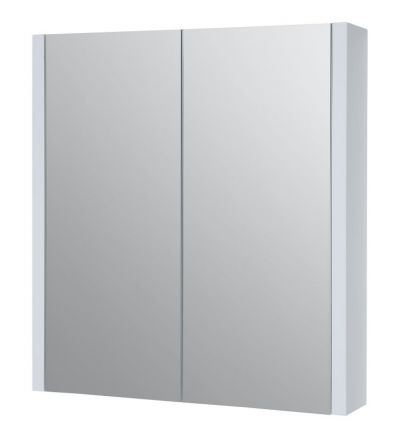 Bagno - Armadietto a specchio "Bidar" 01, bianco lucido - 65 x 60 x 12 cm (h x l x p)