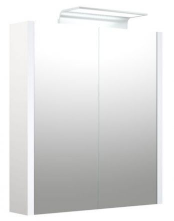 Bagno - Armadietto a specchio "Bidar" 07, bianco lucido - 65 x 60 x 12 cm (h x l x p)