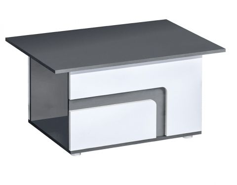 Cameretta - Tavolino "Oskar" 18, antracite/bianco - 90 x 60 x 46 cm (l x p x h)