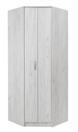 Armadio rettangolare Muros 06, rovere bianco - 222 x 87 x 50 cm (h x l x p)