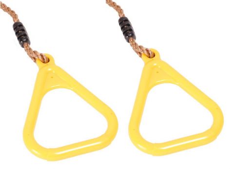 Anelli a triangolo incl. corda - giallo