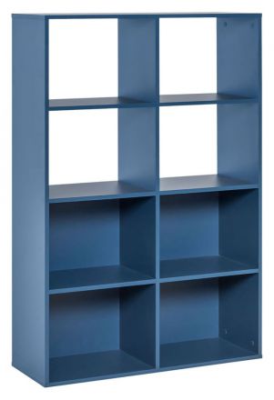 Cameretta - Scaffale "Skalle" 03, blu - 142 x 94 x 35 cm (h x l x p)