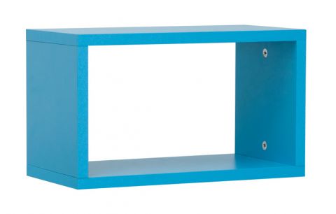 Cameretta - Pensile "Luis" 08, blu - 24 x 40 x 20 cm (h x l x p)