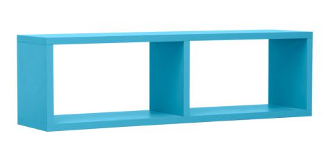 Cameretta - Pensile "Luis" 10, blu - 24 x 80 x 20 cm (h x l x p)