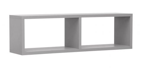 Cameretta - Pensile "Luis" 10, grigio - 24 x 80 x 20 cm (h x l x p)