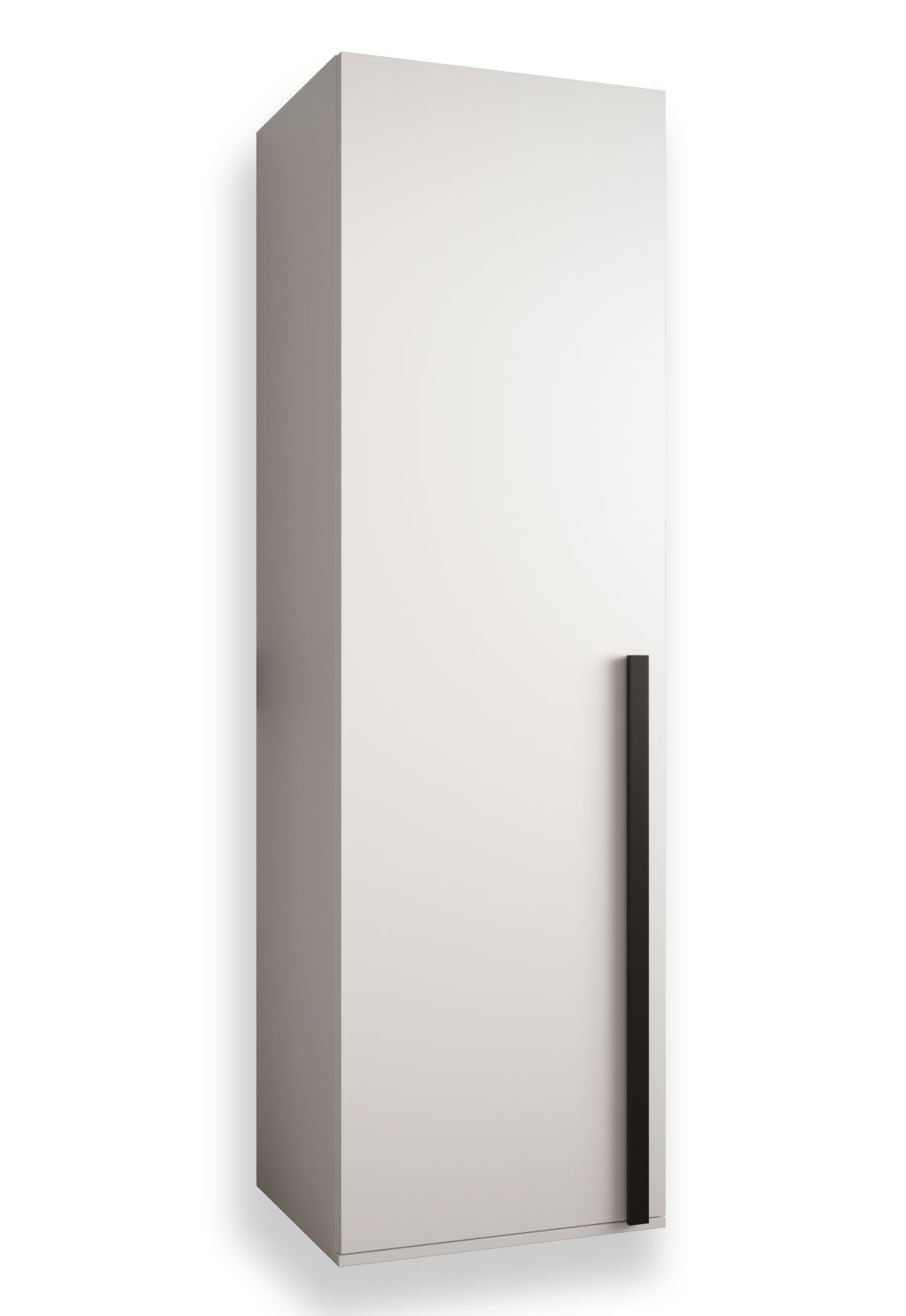 Armadio moderno Tödi 01, bianco opaco - misure: 184 x 50 x 42 cm (h x l x p), con 2 scomparti e una barra appendiabiti