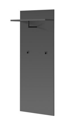 Armadio con opzione Ringerike 11, colore: antracite - Dimensioni: 157 x 60 x 28 cm (A x L x P), con due ganci