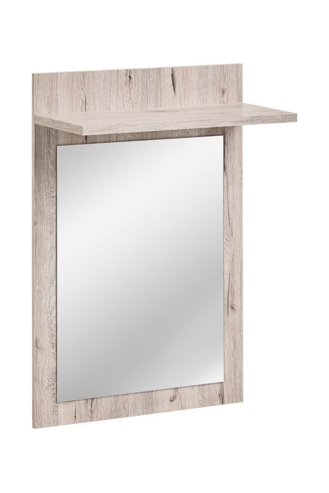 Armadio a specchio con ripiano Sviland 14, colore: rovere Wellington - Dimensioni: 88 x 60 x 28 cm (A x L x P)