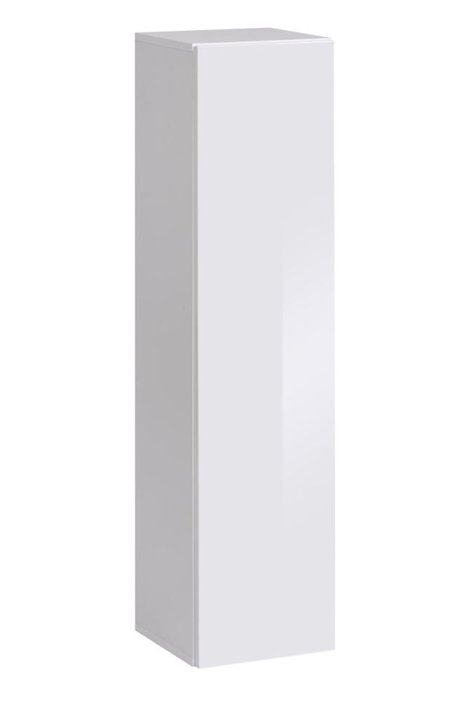 Elegante pensile Fardalen 05, colore: bianco - Dimensioni: 120 x 30 x 30 cm (A x L x P), con tre vani