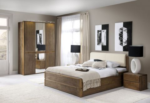 Camera da letto completa - Set I Fazenda, 4 - parti, parzialmente massello, marrone scuro