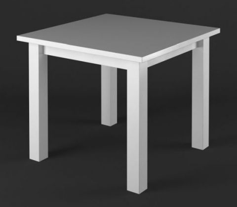 Tavolo da pranzo pino massello bianco Lagopus 21 - 80 x 80 cm (l x p)
