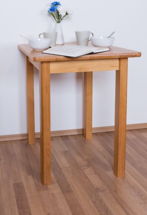 Tavolo in pino massello color ontano  "Junco 233A" - 60 x 60 cm 