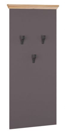 Appendiabiti "Cuenca" 08, rovere / grigio - 138 x 60 x 6 cm (h x l x p)