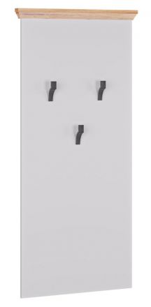 Appendiabiti "Cuenca" 08, rovere / bianco - 138 x 60 x 6 cm (h x l x p)
