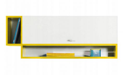 Cameretta - Mensola a muro "Geel" 34, bianco / giallo - 40 x 100 x 26,5 cm (h x l x p)
