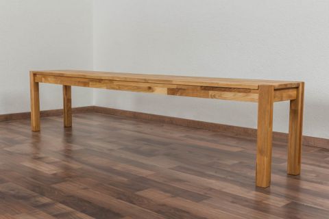 Panca "Wooden Nature" 134, rovere massello - 200 x 33 cm (l x p)
