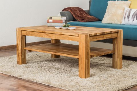 Tavolino "Wooden Nature" 124, rovere massello - 105 x 65 x 45 cm (l x p x h)