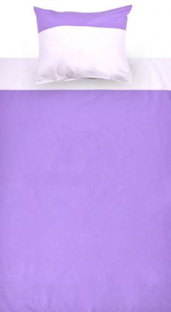Cameretta - Biancheria da letto in Set 2 pz - viola/bianco