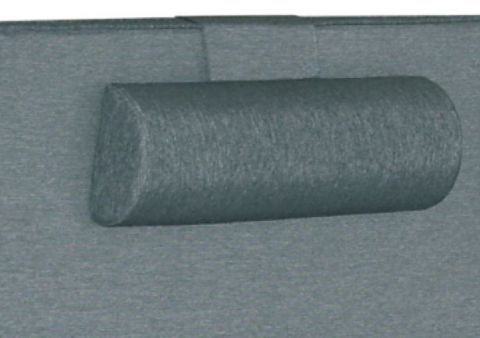 Cuscino per il collo 02 - 20 x 62 cm - grigio