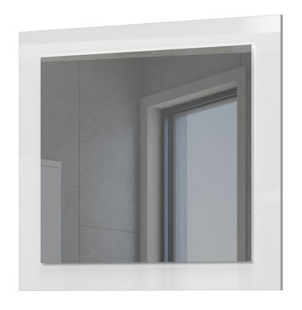 Specchio con illuminazione a LED "Faleasiu" 05, bianco - 83 x 76 x 3 cm (h x l x p)