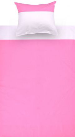 Cameretta - Biancheria da letto in Set 2 pz - rosa/bianco