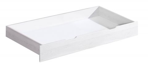 Cassettone letto "Caesio", colore bianco - 20 x 75 x 150 cm (h x l x p)