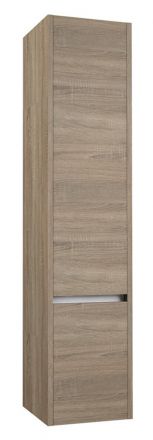 Bagno - Armadietto alto "Kolkata" 83, grigio rovere - 160 x 35 x 35 cm (h x l x p)