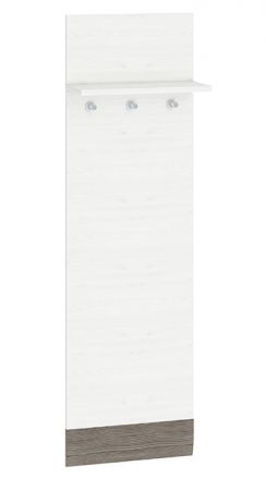 Appendiabiti "Knoxville" 23, pino, bianco / grigio - 136 x 40 x 20 cm (h x l x p)