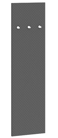 Appendiabiti "Knoxville" 25, grigio - 150 x 40 x 3 cm (h x l x p)